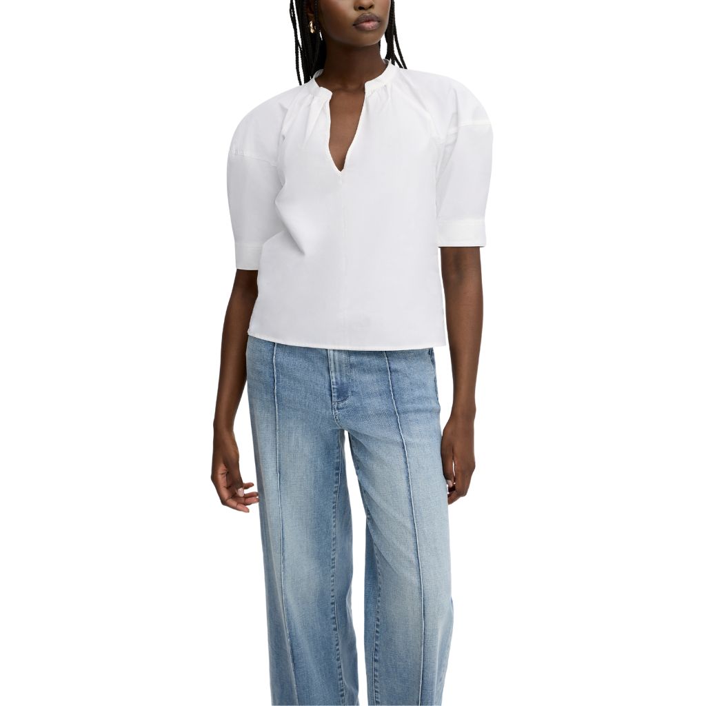 RAGLAN SS V NECK TOP