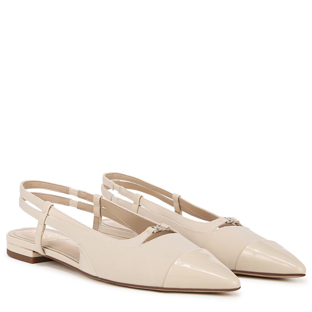 Cecelia Slingback Cap Toe Flat